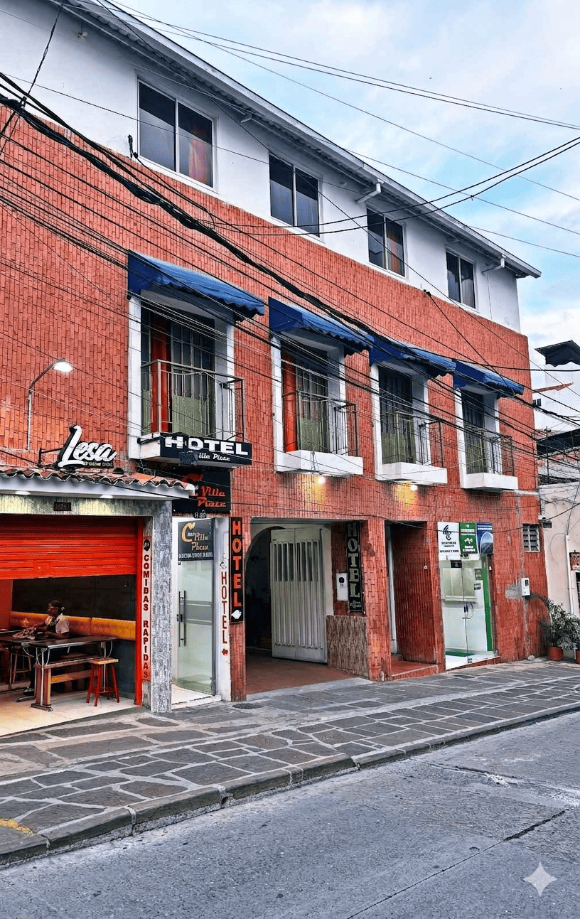 Hotel C Villa Plaza facade in San Gil